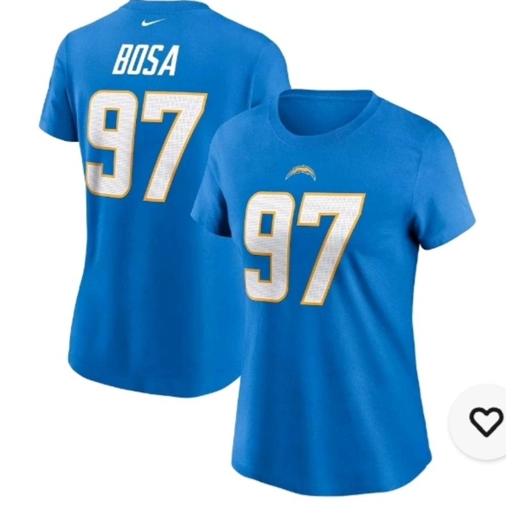 Nike Women's Blue Chargers Jersey Top